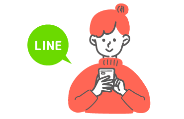 LINEで素材の受け取り